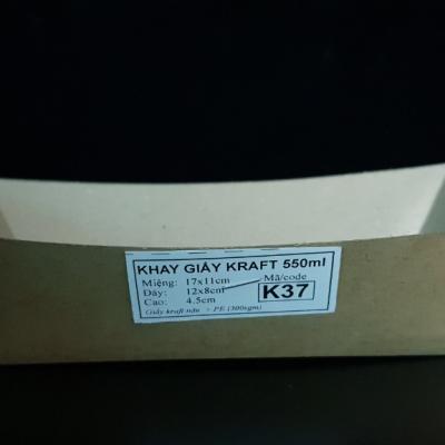 Khay giấy đựng thực phẩm, trái cây - Khay Giấy Kraft